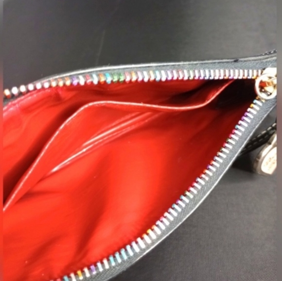 Dooney and Bourke Rainbow zipper large wristlet - Picture 3 of 10